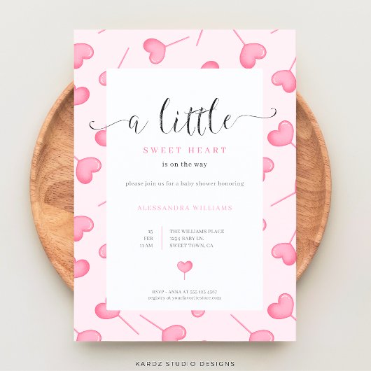 ハートフルベイビーシャワー招待状：小さな天使の到来を祝おう 招待状