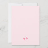 ハートフルベイビーシャワー招待状：小さな天使の到来を祝おう 招待状 (裏面)