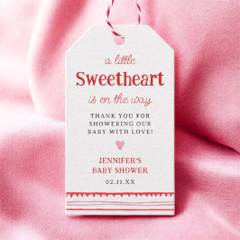 ハートフルベイビー シャワーバレンタイン ギフトタグ