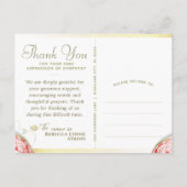 ハートフルホリデーお悔やみ感謝カード ポストカード (裏面)