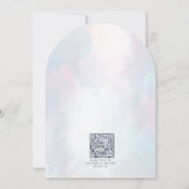 ハートフルリトルラブバグ・水彩の女の子・1歳の誕生日 招待状 (裏面)