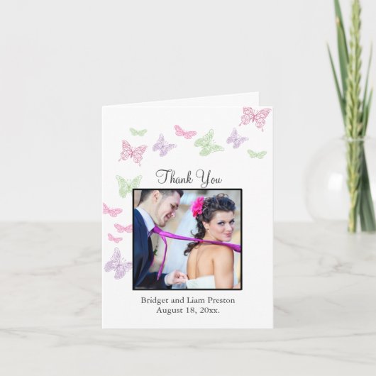 ハートフル ウェディング サンクス カード (正面)