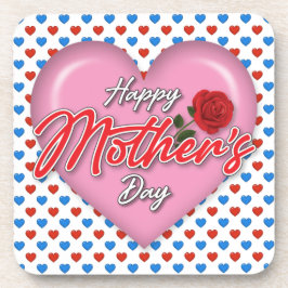 ハートフル エレガント マザーズデイ デザイン コースター