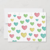 ハートフル カラフル ハート ノートカード (裏面)