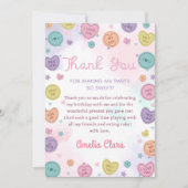 ハートフル キャンディ バレンタイン 誕生日 サンクス カード (正面)