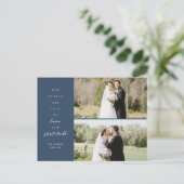 ハートフル ツー フォト ウェディング サンクス ポストカード (スタンド正面)