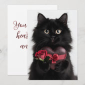 ハートフル・パウズ バレンタインデーカード シーズンカード (正面/裏面)