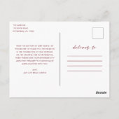 ハートフル フォト ウェディング サンクス ポストカード (裏面)