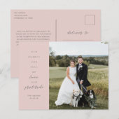 ハートフル フォト ウェディング サンクス ポストカード (正面/裏面)