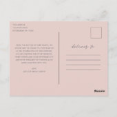 ハートフル フォト ウェディング サンクス ポストカード (裏面)