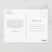 ハートフル フォト ウェディング サンクス ポストカード (裏面)