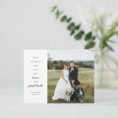 ハートフル フォト ウェディング サンクス ポストカード (スタンド正面)