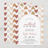 ハートフル ベイビーシャワー バレンタイン招待状 招待状 (正面/裏面)