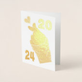 ハートフル 2024 箔カード (正面)