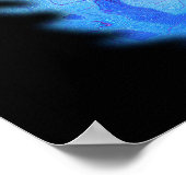 ハートフレイムブラックラブポスター ポスター (角)