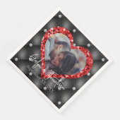 ハートフレカスタムームのフォトブラック&レッドダイヤモンド (コーナー)