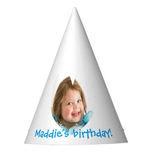 ハートフレームのカスタムな写真の帽子 パーティーハット (正面)