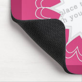 ハートフレームのテンプレート マウスパッド (コーナー)