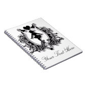 ハートフレームの閲兵行進部隊の女の子 ノートブック (右側)