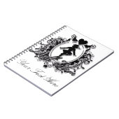 ハートフレームの閲兵行進部隊の女の子 ノートブック (左側)