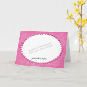 ハートフレームテンプレート カード (黄色い花)