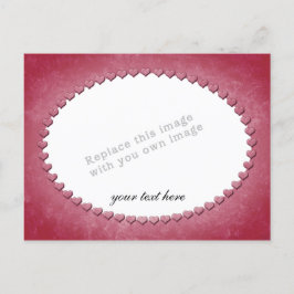 ハートフレームテンプレート シーズンポストカード