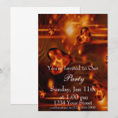 ハートフレームパーティー招待状 完全版 招待状 (正面/裏面)