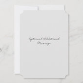 ハートフレームフォトフレームアジサイ誕生 案内状 (裏面)