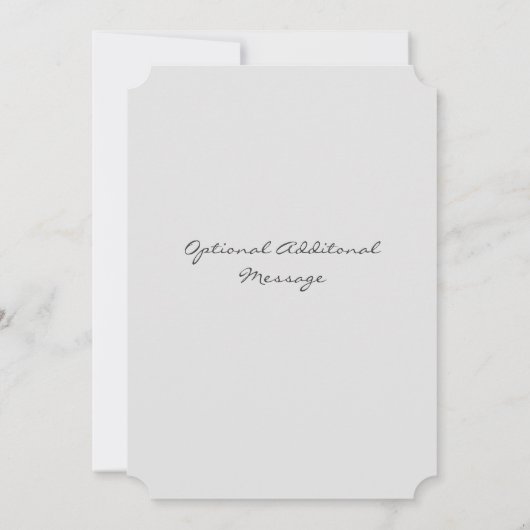 ハートフレームフォトフレームアジサイ誕生 案内状 (裏面)