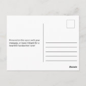 ハートフレーム家族写真記念品 ポストカード (裏面)