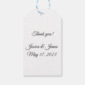 ハートフレーム水彩ブーケギフトラベル ギフトタグ (裏面)