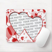 ハートフレーム2 +写真 マウスパッド (マウス)