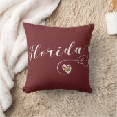 ハートフロリダピロー、マイアミフロリディアン クッション (ブランケット)