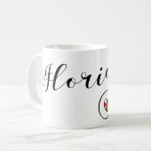 ハートフロリダマグ、フロリディアン、マイアミ コーヒーマグカップ (正面左)