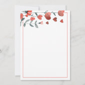 ハートフローラさくらんぼオントップ誕生日サンキューカード サンキューカード (裏面)