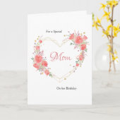 ハートフローラグリーティングカード カード (黄色い花)