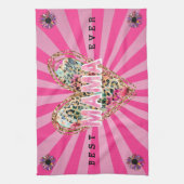 ハートフローラマカスタマイズム キッチンタオル (縦)