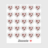 ハートフローラ結婚フラワーエンベロープシール シール (シート)