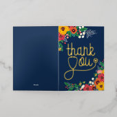 ハートフローラ聴診器ナースドクターサンキュー 箔グリーティングカード (外側レイダウン)