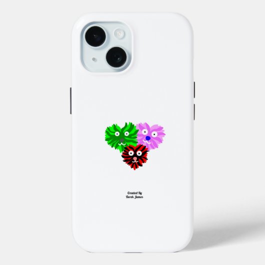 ハートフージーアップルiPhone 15ケース Case-Mate iPhoneケース (裏面)