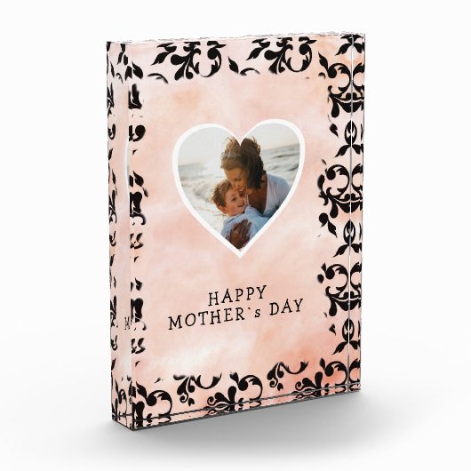 ハートブラックロココウォーター色マザーズデイ フォトブロック (左)