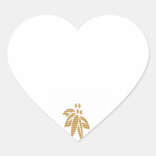 ハートブランク(ThumbNail Artオーナメント) ハートシール (正面)