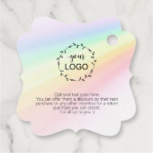 *~*ハートブランディングビジネスレインボーありがとう フェイバータグ (裏面)