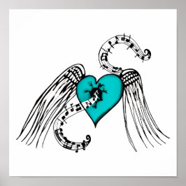 ハートブルー ポスター