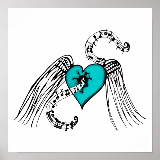 ハートブルー ポスター (正面)