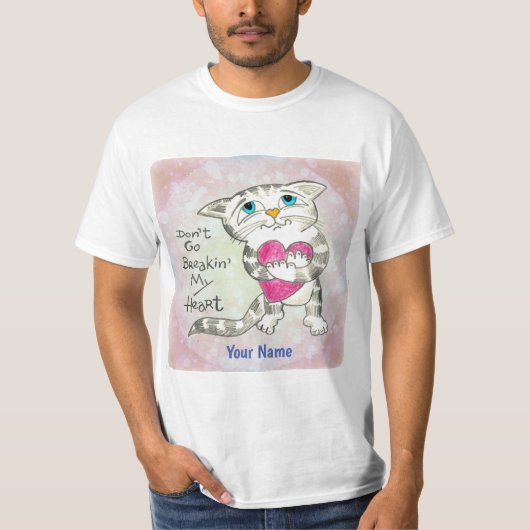 ハートブレイクキャット Tシャツ (正面)