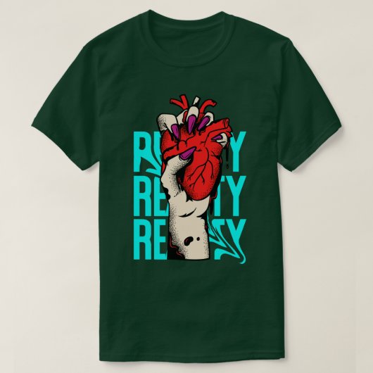 ハートブレイクストリートウェアアーバン衣服 Tシャツ (デザイン正面)