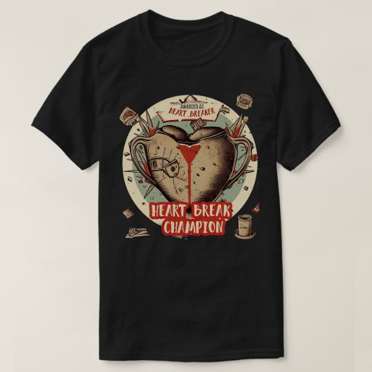 ハートブレイクチャンピオン Tシャツ (デザイン正面)