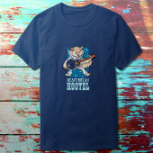 ハートブレイクホーおもしろいテルロックスターフクロウ漫画 Tシャツ