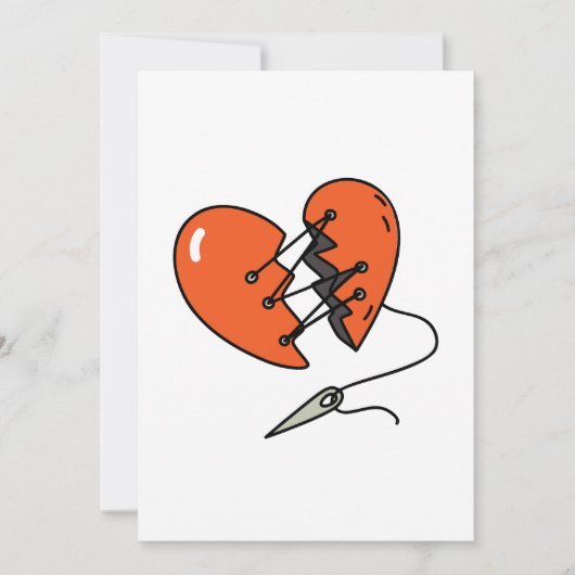 ハートブレイク レッド 招待状 (正面)